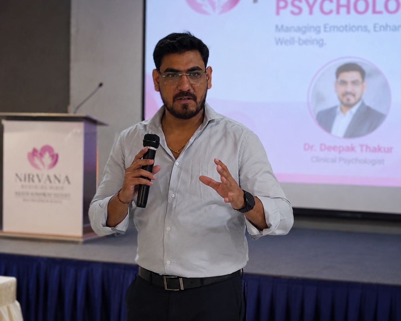 Dr. Deepak addressing a seminar